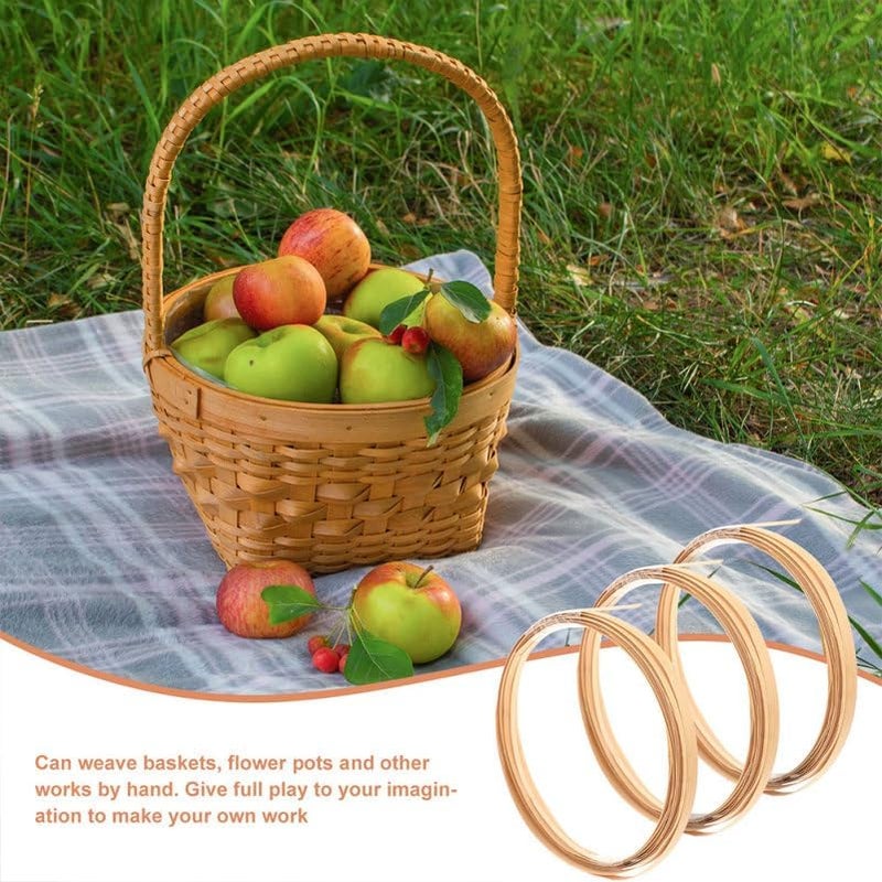 KALLORY 2pcs Rattan Basket Weaving Material Wicker Repair Kit Wide Strips Flat Coil Home Reeds Hand Decor Furniture DIY Reeds Supplies Mayo - Image 5